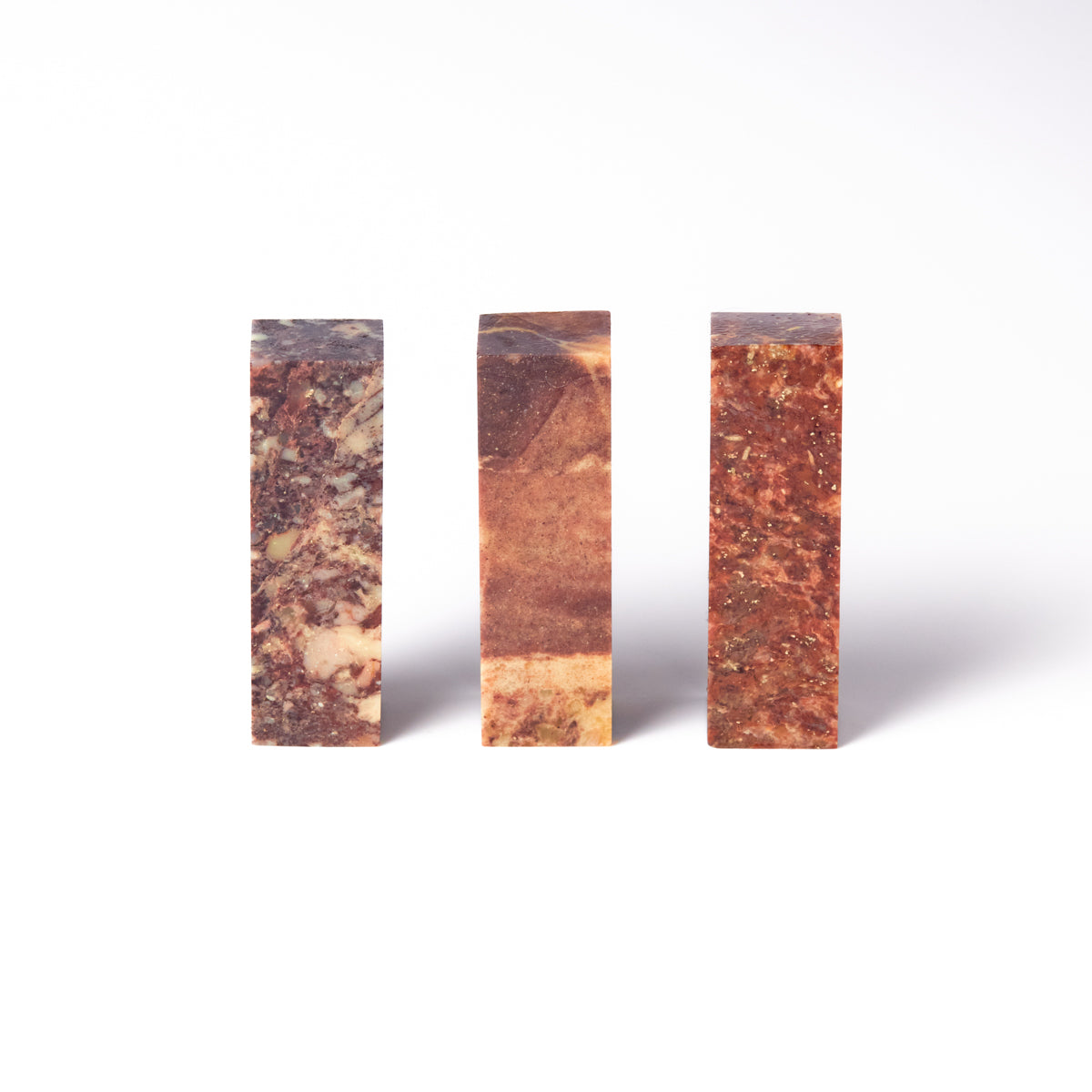 青田 紫檀 1.5x1.5x5cm(三点セット)