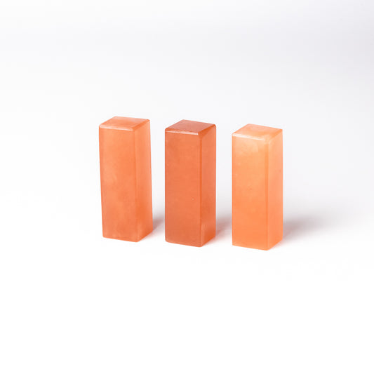 崑崙彩凍石 1.5x1.5x5cm(三点セット)