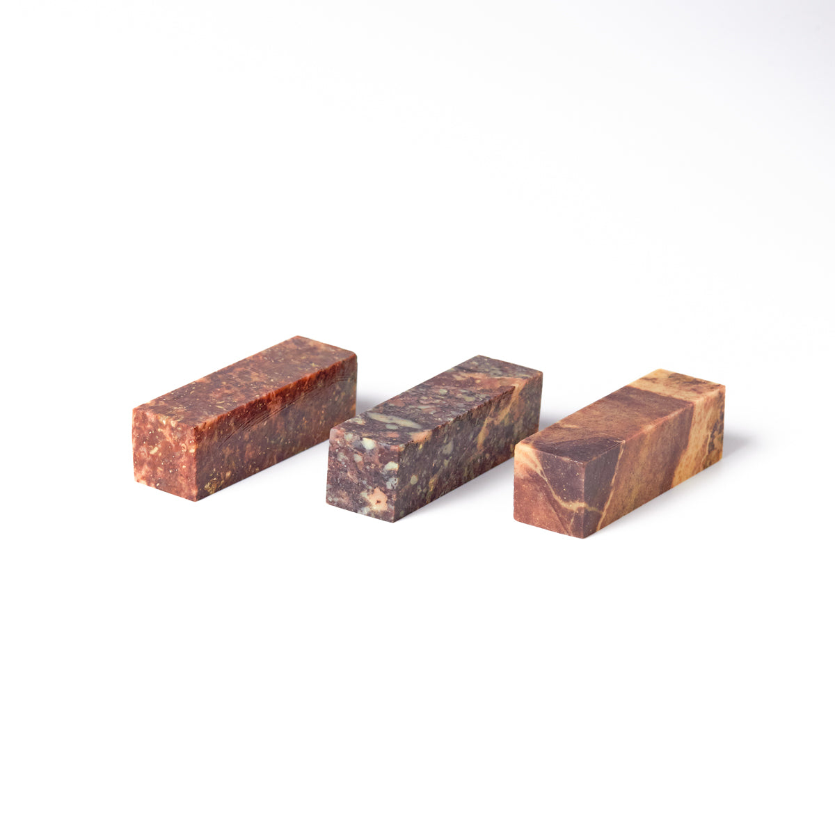 青田 紫檀 1.5x1.5x5cm(三点セット)