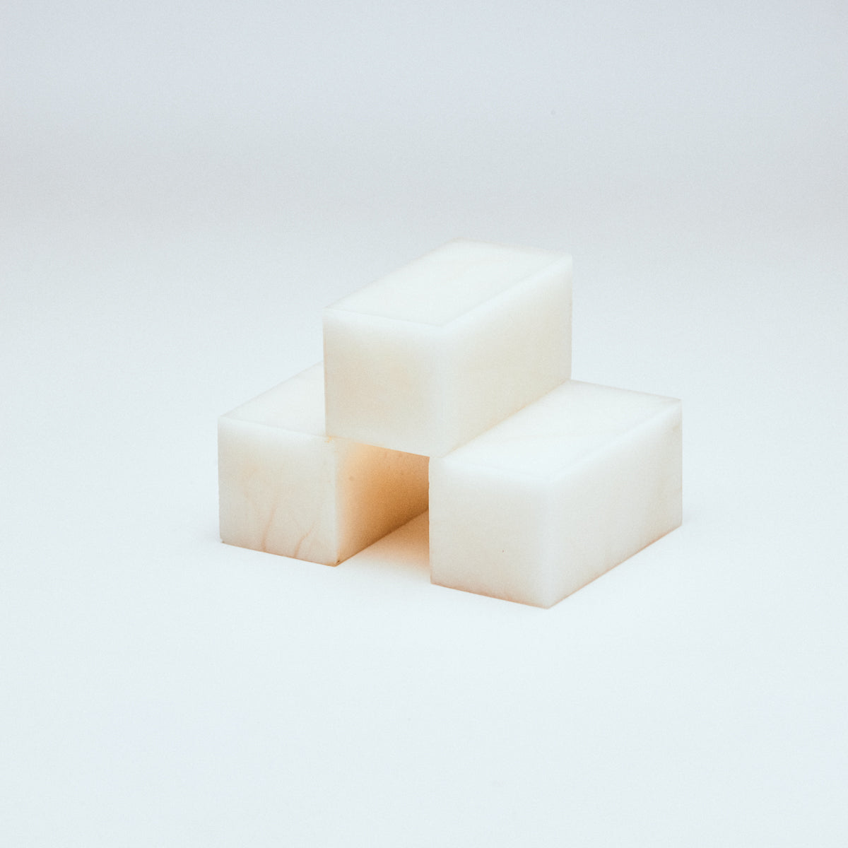 崑崙凍石 ライチ 2.5x2.5x5(三点セット)
