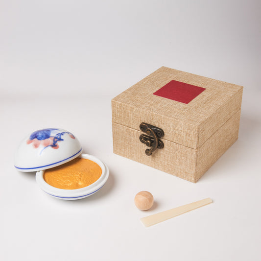 特売 画者功夫印泥 30g 箱入り【ゴールドの印泥印肉】 押印 書道用品 中国製