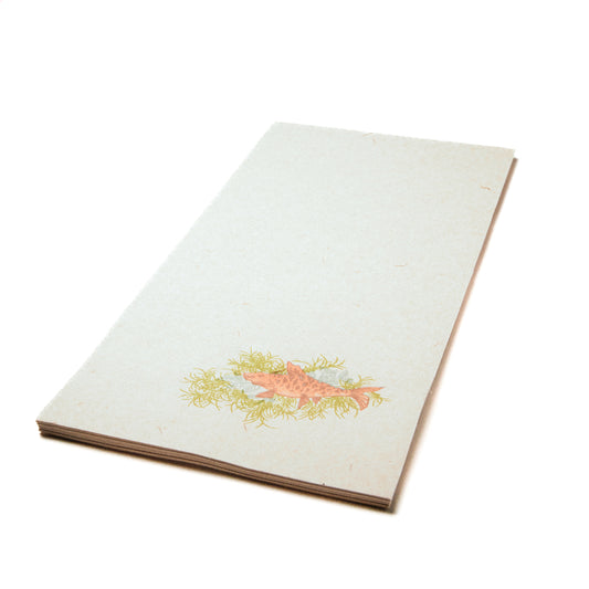 Jutakusai Reprint Flower Calligraphy "Flowing Carp" 50 sheets