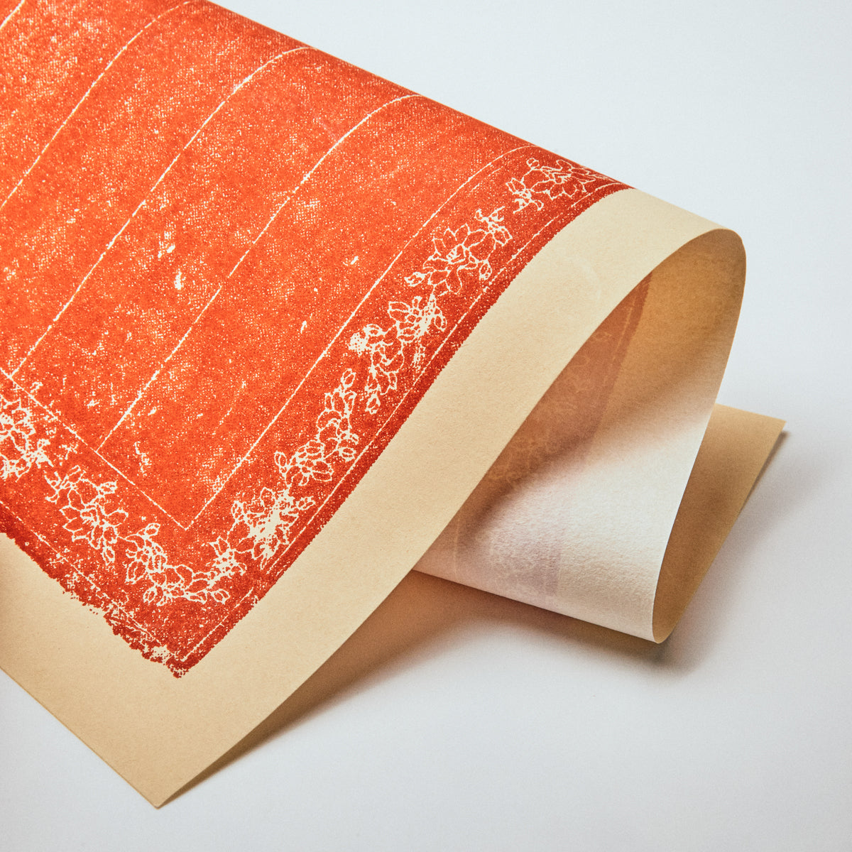Wax-dyed paper, red stamped envelopes, 20 sheets