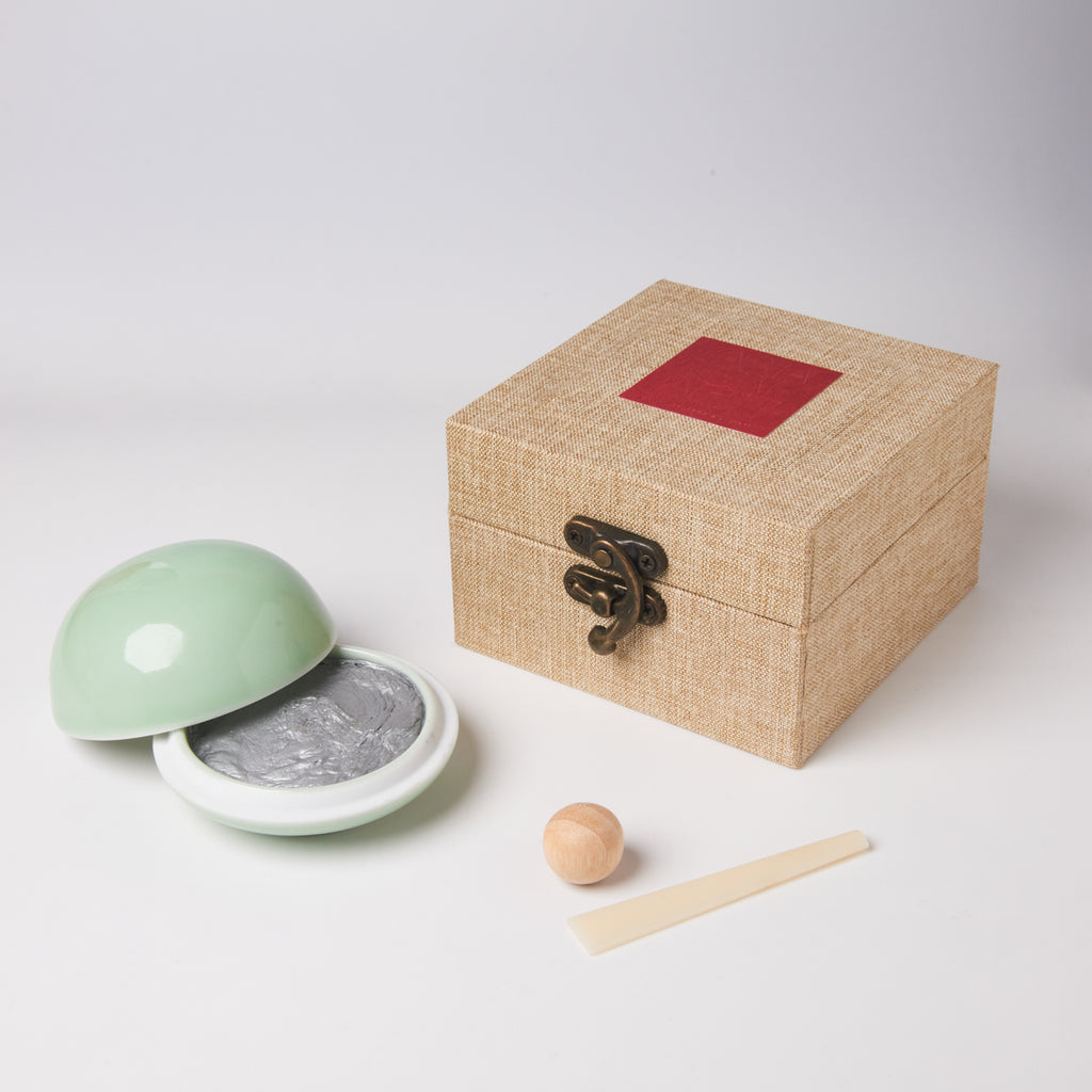 特売 画者功夫印泥 30g 箱入り【シルバーの印泥印肉】 押印 書道