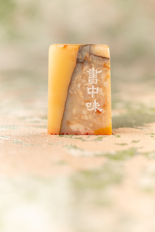 篆刻作品【書中味】 遊印